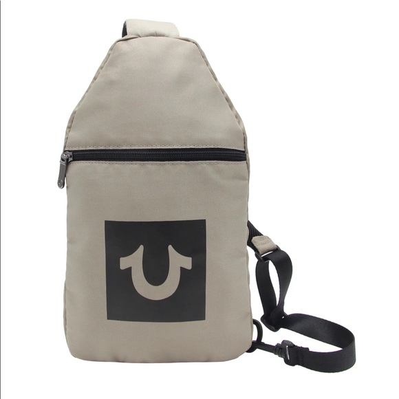 True Religion Handbags - TRUE RELIGION BOX LOGO SLING SHOULDER BAG FOR MEN/WOMEN